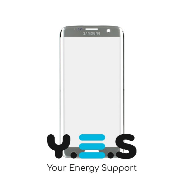 Скло корпусу з рамкою для Samsung Galaxy S7 EDGE G935, сріблясте, Original