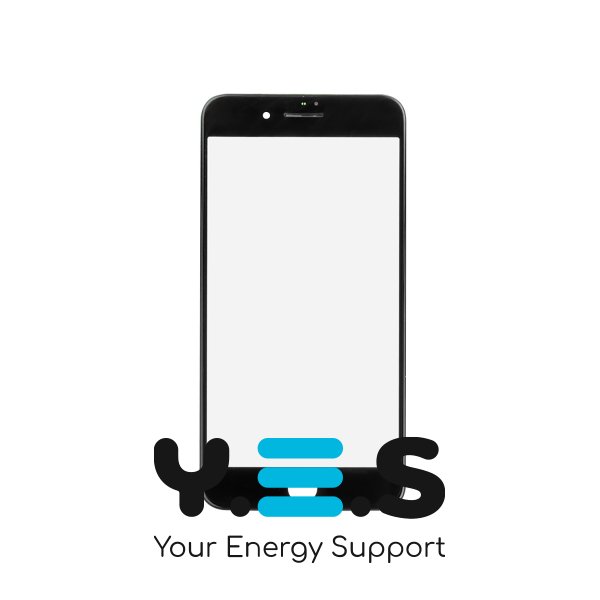 Скло корпусу з рамкою для Apple iPhone 7 Plus, чорне, Original