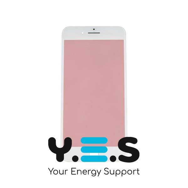 Скло корпусу з рамкою для Apple iPhone 7 Plus, біле, Original