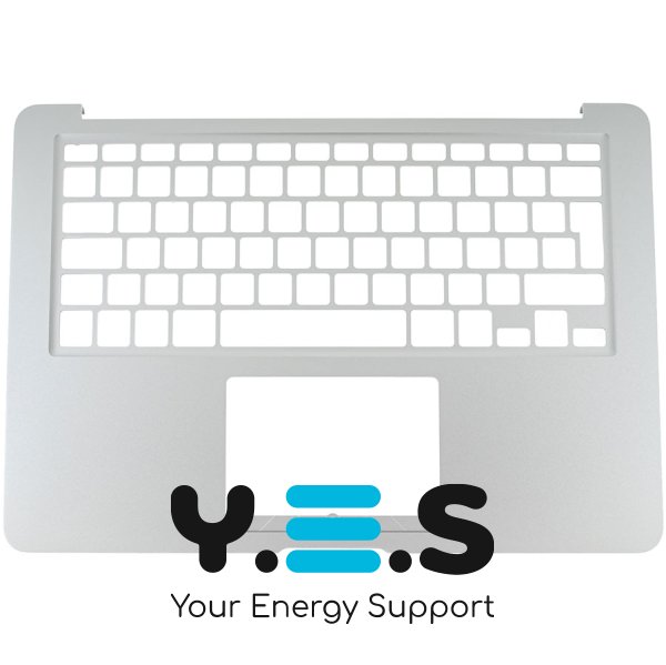 Верхня кришка ноутбука Apple A1466 (2013–2015), срібляста, Big Enter