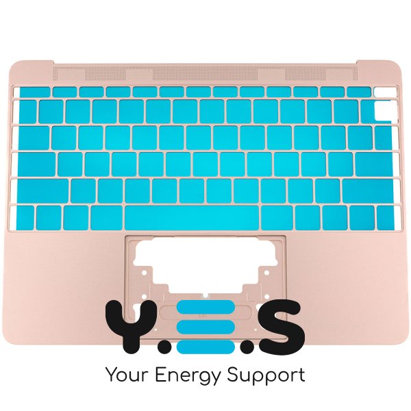 Верхня кришка ноутбука Apple A1534 (2016-2017), rose gold, малий Enter