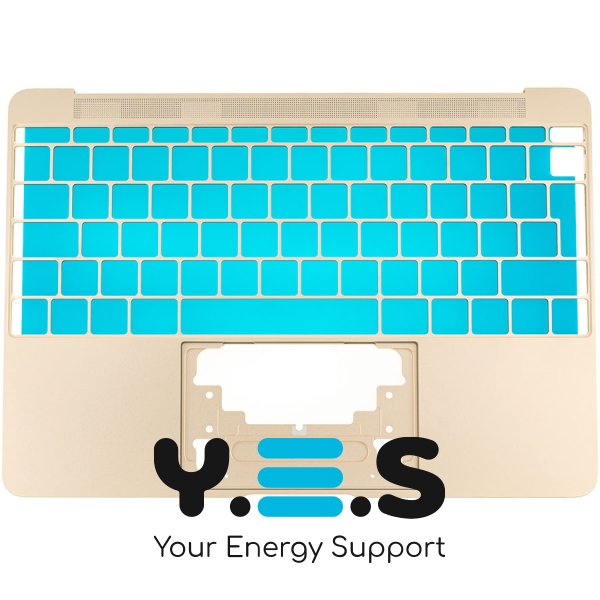 Верхня кришка ноутбука Apple A1534 (2016–2017), gold, big enter