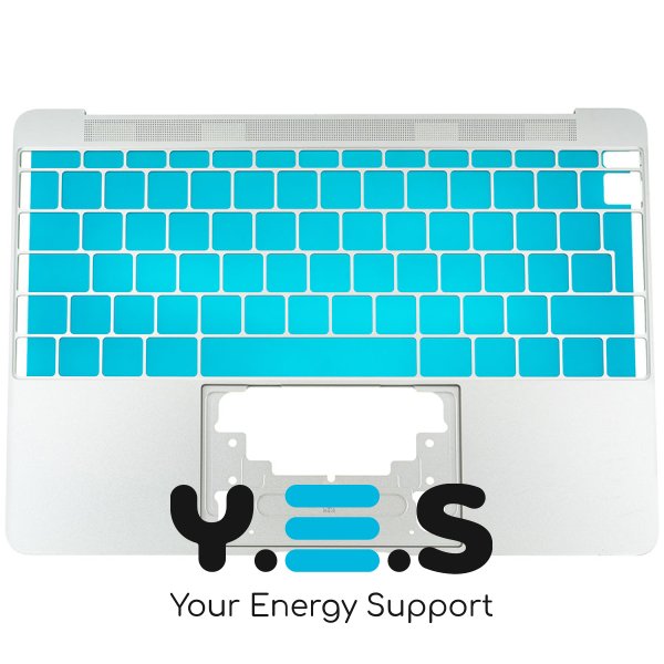 Верхня кришка ноутбука Apple A1534 (2016–2017), silver, Big Enter