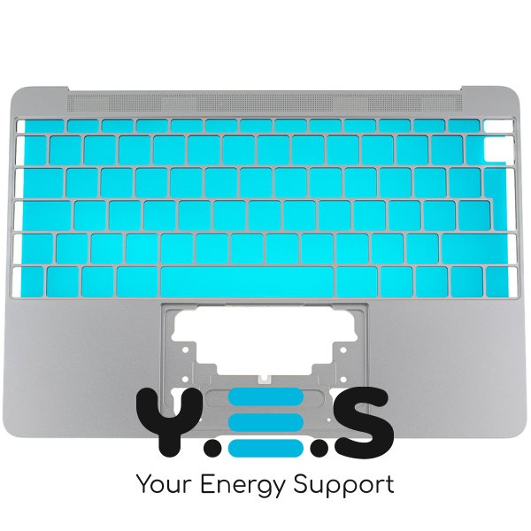 Верхня кришка ноутбука Apple A1534 (2016–2017) Space Gray, Big Enter