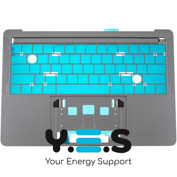 Верхня кришка для ноутбука Apple A1706 (2016), Space Gray, малий Enter