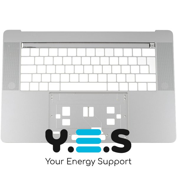 Верхня кришка ноутбука Apple A1707 (2016), срібляста, Big Enter