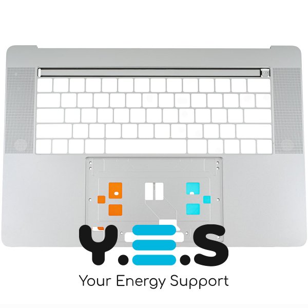 Верхня кришка для ноутбука Apple A1707 (2017), срібляста, Small Enter