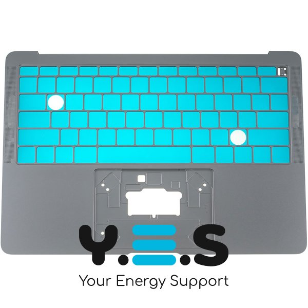 Верхня кришка ноутбука Apple A1932 (2018) Space Gray, малий Enter