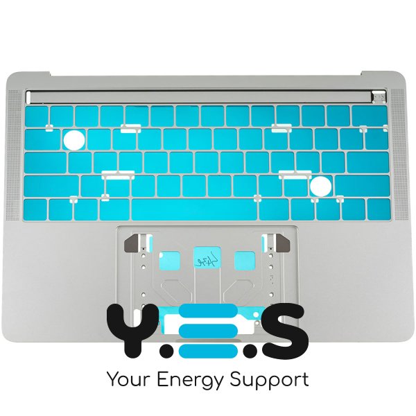 Верхня кришка ноутбука Apple A1989 (2018), срібляста, Small Enter