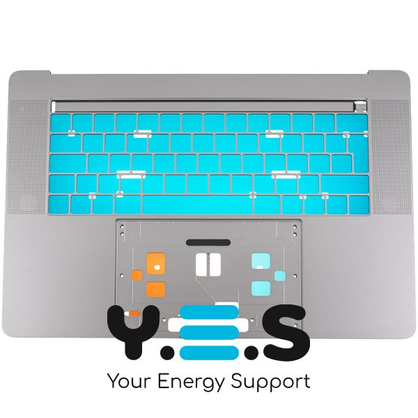 Верхня кришка ноутбука Apple A1990 (2018) Space Gray, Big Enter