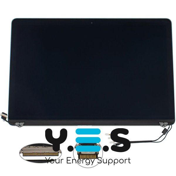 Кришка з матрицею для Apple A1398 2013-2014, 12 pin, Silver, AASP Original