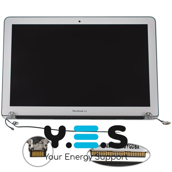 Кришка з матрицею в зборі для ноутбука Apple A1466 (2012), 6pin, Silver