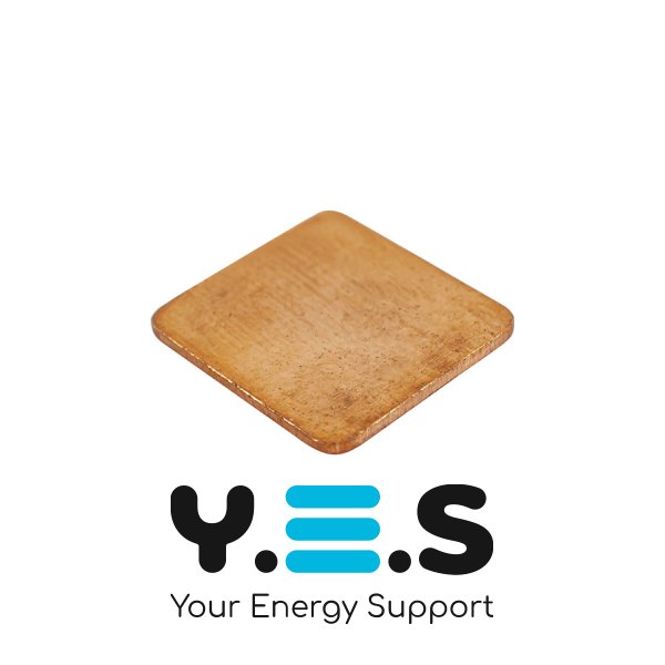 Мідна термопрокладка для ноутбука 15×15×1,0 мм, теплопровідність 384 Вт/м·К