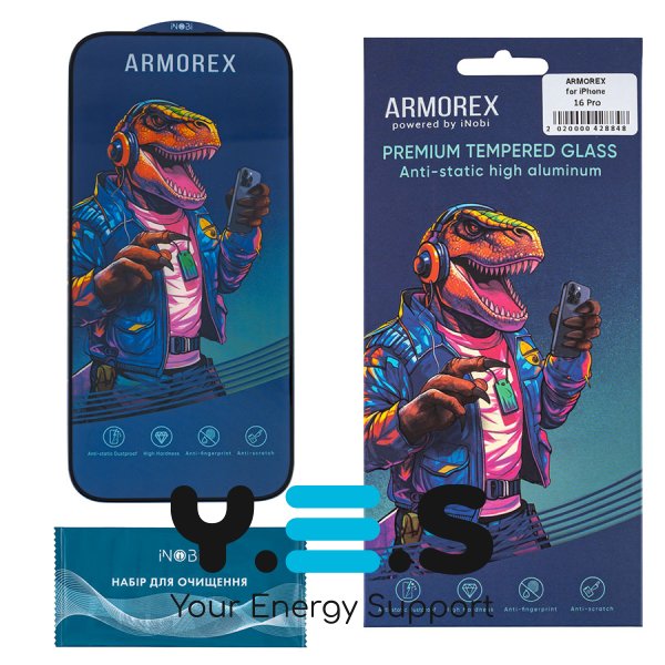 Захисне скло ARMOREX 5D High-Alum AntiDust для iPhone 16 Pro