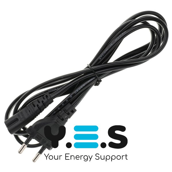Мережевий кабель живлення для адаптера ноутбука C7 (PA2E), 2-pin, 1.5 м