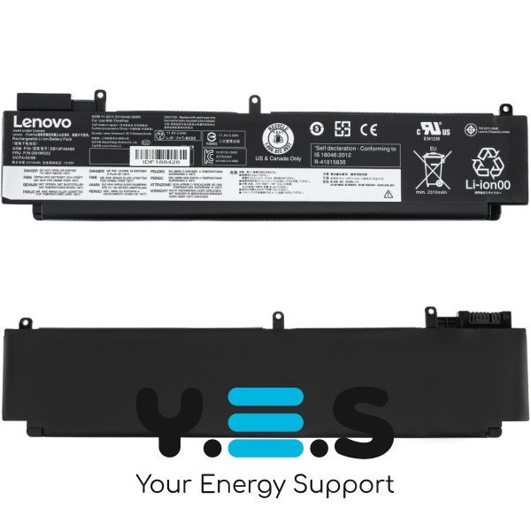 Акумулятор для ноутбука Lenovo 00HW022 (ThinkPad T460s/T470s) 11.25V 2300mAh Black Original