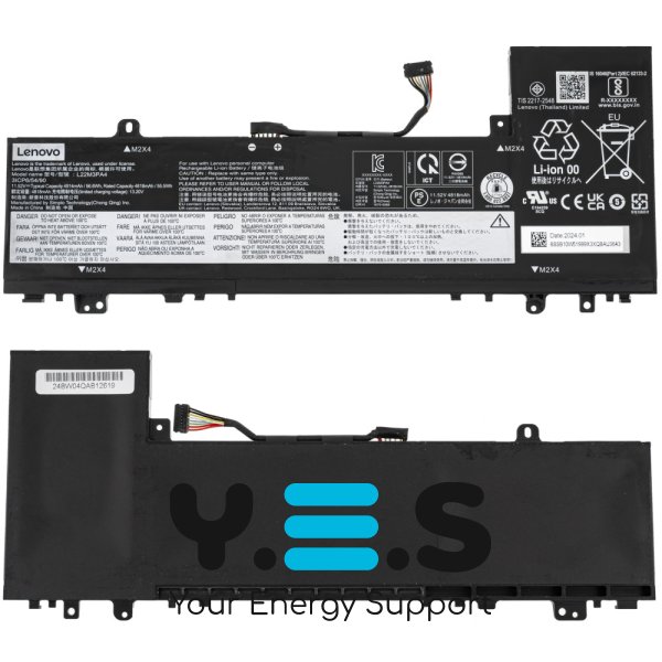 Акумулятор LENOVO L22C3PA4 для IdeaPad Slim 5 14ABR8/14IAU8/14IRL8 11.52V 4900mAh 56Wh Original