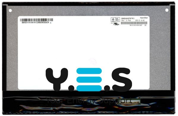 Матриця LED 10.1" Slim 40pin (знизу справа) 1280×800 глянцева без кріплень HannStar HSD101PWW1 F00