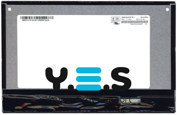 Матриця для планшета 10,1" Slim 40pin (знизу справа) 1280×800 LED глянцева HannStar HSD101PWW1 F01