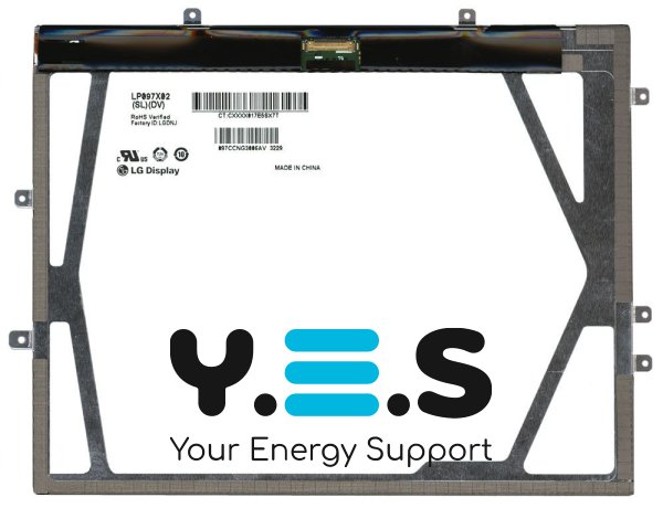 Матриця 9.7" для планшета Slim, 30pin знизу ліворуч, 1024x768 LED, глянець, LG LP097X02(SL)(DV)