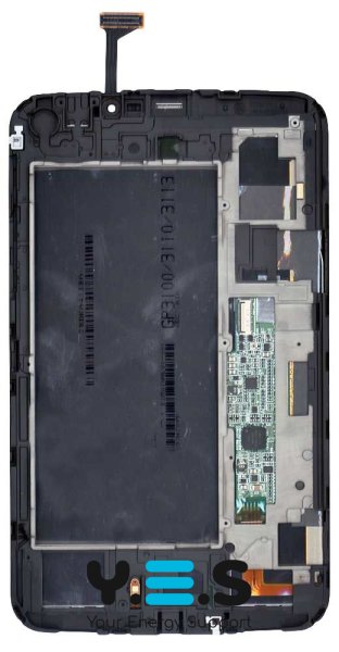 Дисплей з тачскріном (модуль) для Samsung Galaxy Tab 3 7.0 SM-T211, білий, з рамкою