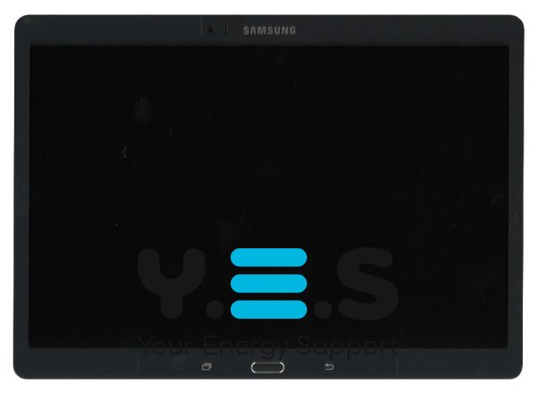 Дисплейний модуль з тачскріном для Samsung Galaxy Tab S 10.5 SM-T800, сірий, з рамкою