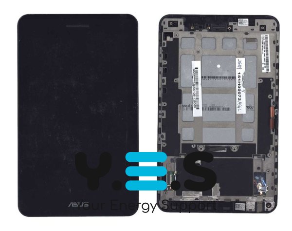 Модуль дисплея з тачскрином у рамці для Asus PadFone mini Station, чорний