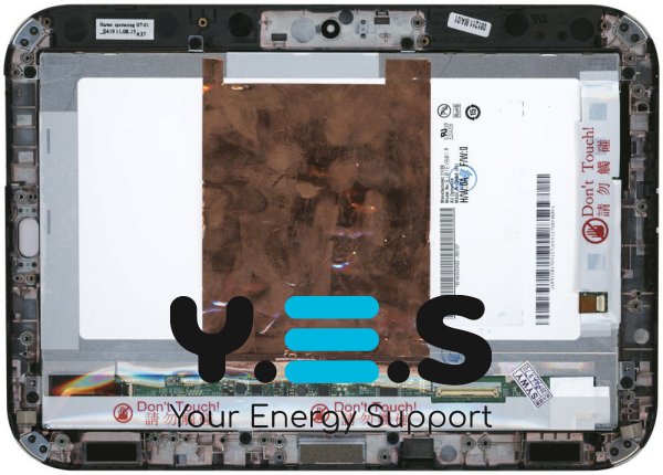 Матриця з тачскрином (модуль) Lenovo Y1011, чорна, з рамкою