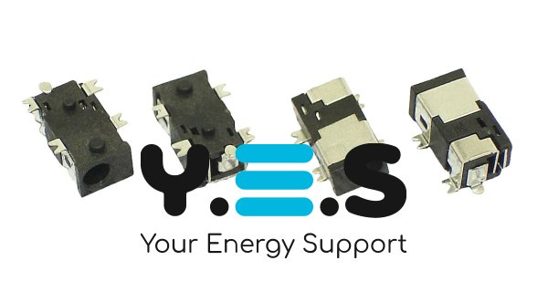 Розʼєм живлення №10 для планшета, вертикальний, 0.7×2.5 мм (центр 0.7 мм)