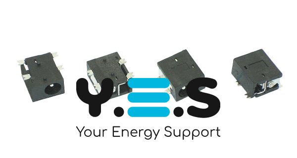 Розʼєм живлення №25 1.3×5 мм для планшетів і електронних книжок, корпус 9×8×5 мм