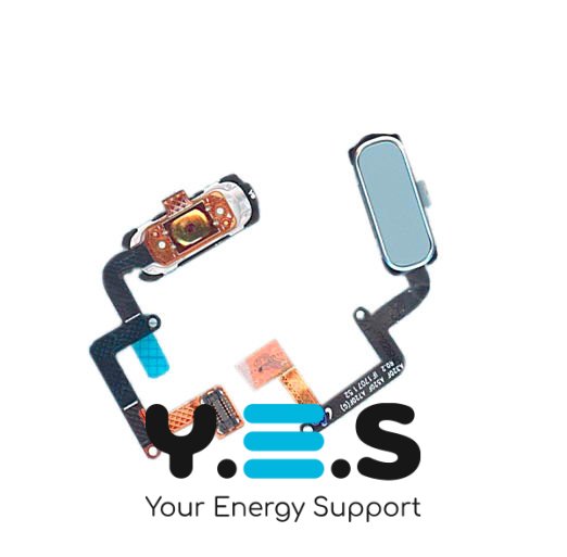 Кнопка HOME з механізмом і шлейфом для Samsung A320, синя