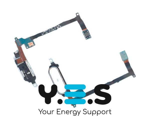 Кнопка Home з механізмом і шлейфом для Samsung Galaxy Note 4 N910, біла