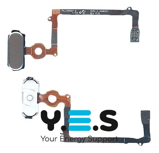 Кнопка HOME з механізмом і шлейфом для Samsung Galaxy S6 Edge SM-G925F, золота