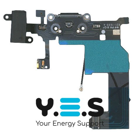 Шлейф аудіороз’єму (гарнітури) для Apple iPhone 5, чорний