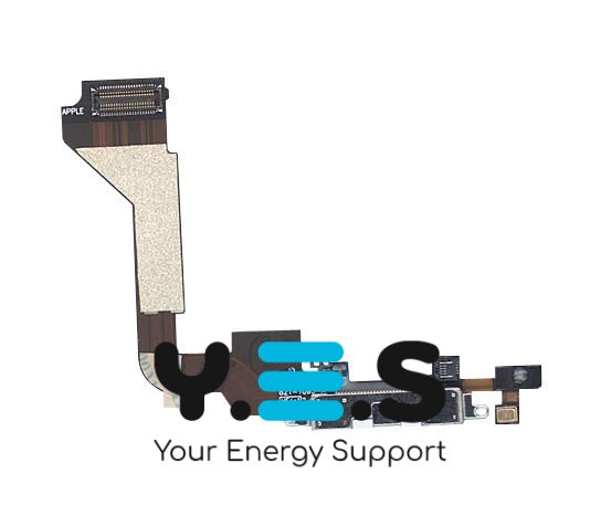 Шлейф розʼєму живлення (зарядки) для Apple iPhone 4, білий