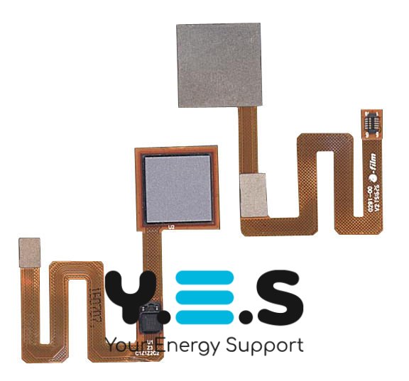 Шлейф кнопки Home зі сканером відбитка пальця для Xiaomi Redmi Note 4, сірий