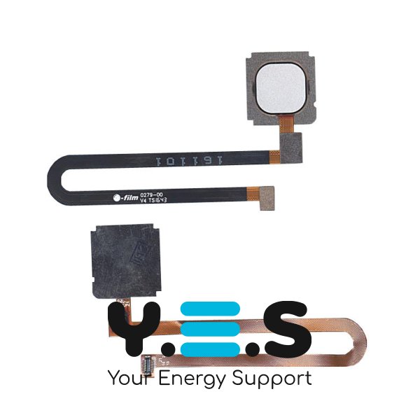 Шлейф кнопки зі сканером відбитка пальця для Xiaomi Mi 5S Plus, білий