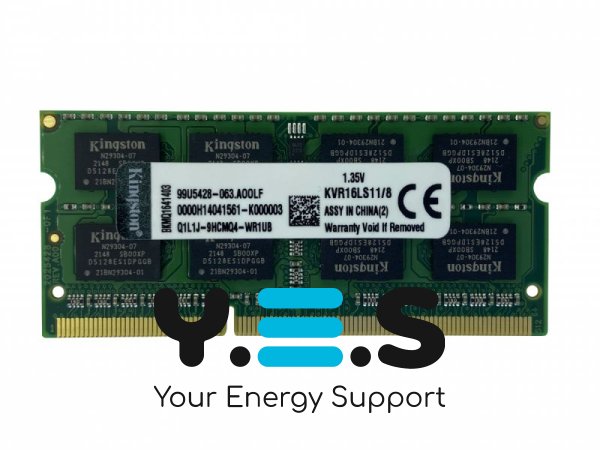 Оперативна пам’ять Kingston SODIMM DDR3L 8GB 1600MHz 1.35В 204-pin KVR16LS11/8