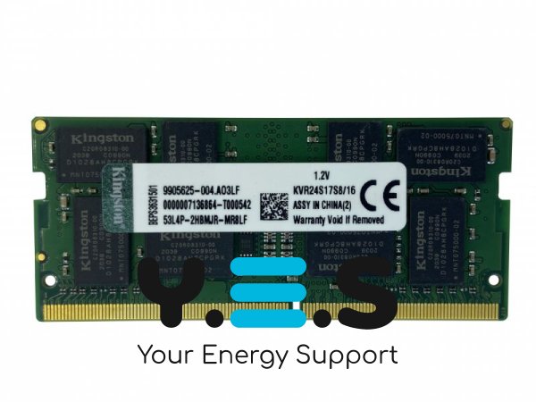 ОЗП Kingston SODIMM DDR4 16GB 2400 МГц 1.2В 260-pin, KVR24S17S8/16