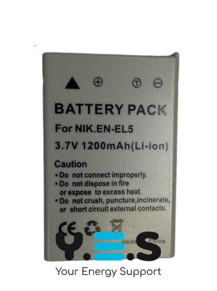 Акумулятор Li‑ion 3,7 В 1200 мА·год для Nikon EN‑EL5 (Coolpix 3700)