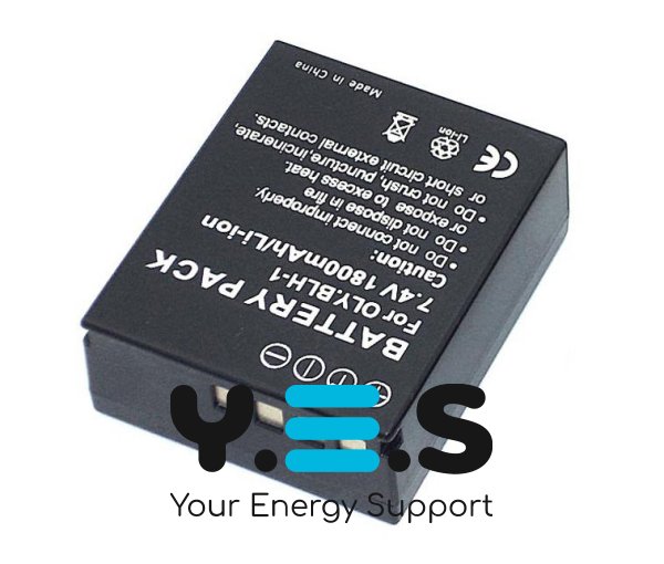 Акумулятор Li‑ion BLH‑1 7.4 В 1800 мА·год для Olympus OM‑D E‑M1 Mark II