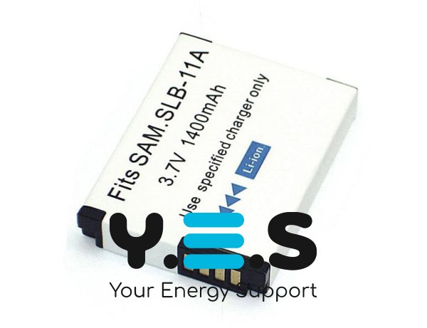 Акумулятор Li‑ion для фотоапарата Samsung SLB‑11A (CL65), 3.7 В, 1400 мА·год