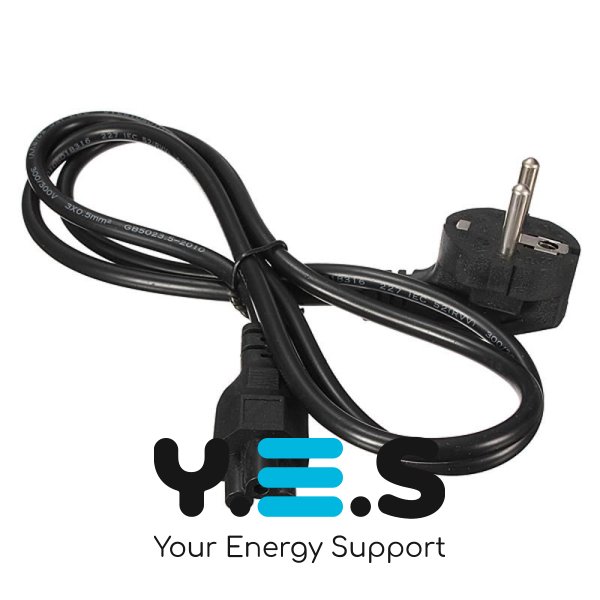 Кабель живлення для ноутбука 1 м, 3-pin, 220V, EU–EU