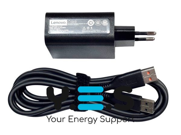 Блок живлення для ноутбука Lenovo 20V 2A 40W USB квадратний, з кабелем