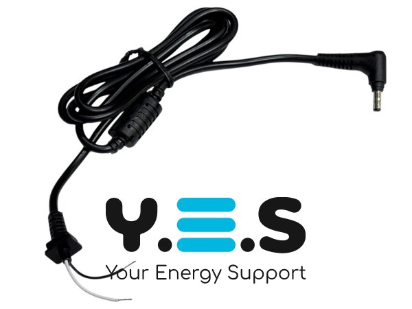 Кабель живлення для адаптера Dell 90W, штекер 4.0×1.7 мм, довжина 110 см