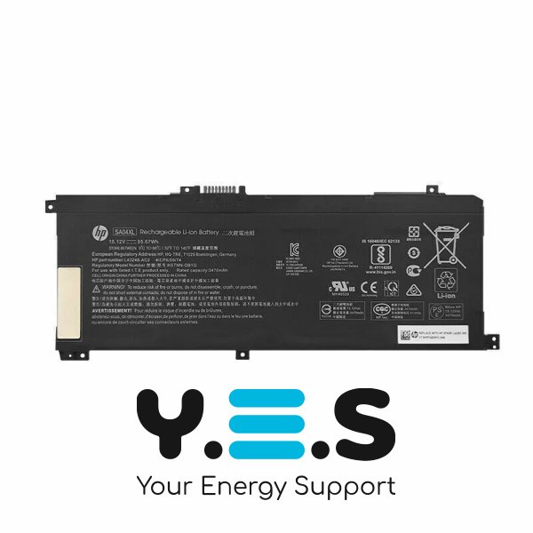 Акумулятор HP SA04XL для Envy X360 15-DS / 15-DR  15.12V 3470 mAh (55.67 Wh)