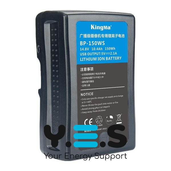 Акумулятор KingMa BP-150W V‑Mount 150Wh 14.8V 10400mAh для камер Sony/Blackmagic/RED Canon/Nikon##
