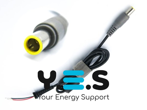 DC-кабель живлення 7.9×5.5+Pin для Lenovo (IBM), 65/90/120W, від блока живлення до ноутбука