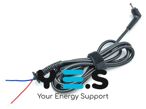 DC-кабель живлення 3.0×1.1 для Acer, Asus, Samsung 40–65W, з феритом і застібкою