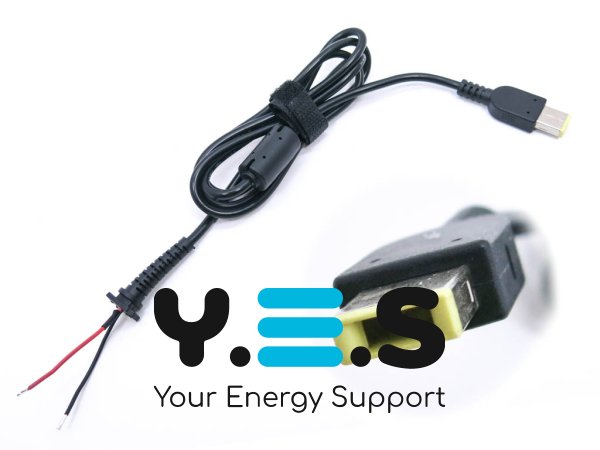 DC-кабель живлення USB+Pin для Lenovo 45/65/90W, 1.2 м (від блока живлення до ноутбука)